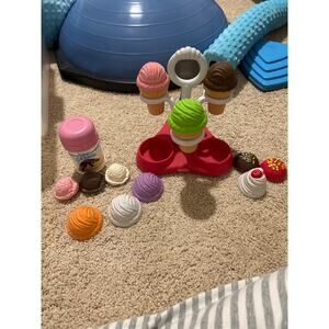 Fisher price fun with food ice cream and servin surprises vintage lot